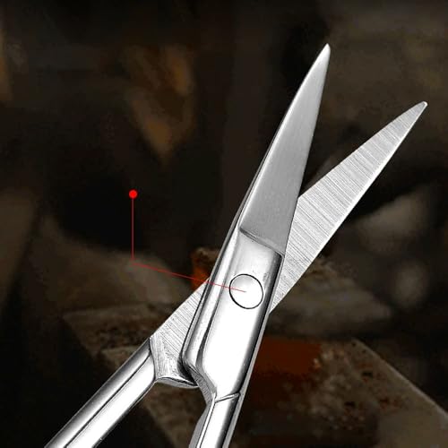 Image of Precision Cuticle Scissors - Stainless Steel Blades for Skin Care - Ergonomic Handle for Comfortable Grip - Ideal for Trimming Cuticles