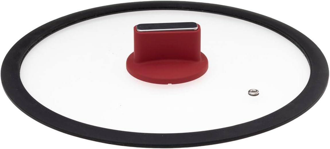Five Sauté Pan with Lid in Forged Aluminium and Silicone Handle, Diameter 28 cm