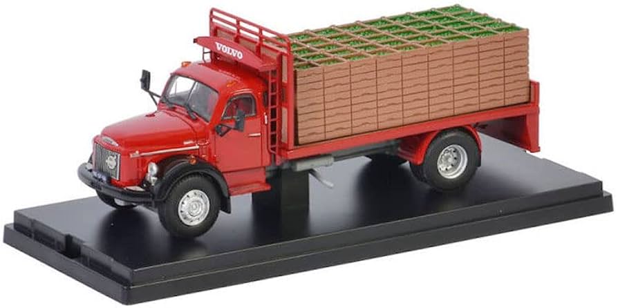 Amazon.com: WSI for Volvo N88 Torpedo 4X2 Truck red 1/50 Resin
