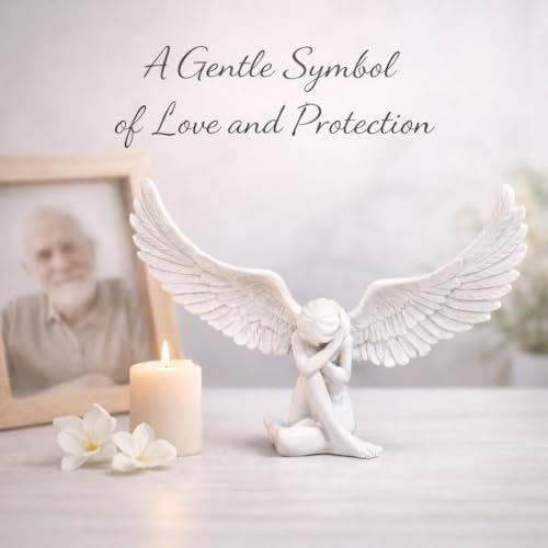 Estatua de Ángel pequeño de resina para decoración miniatura 5