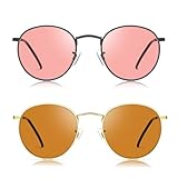 R.F.YFQH FL-41 Pink Tinted Glasses