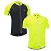 Mens S/S Sprint Jersey 2.0 - Hi-Viz Yellow/White - Lrg