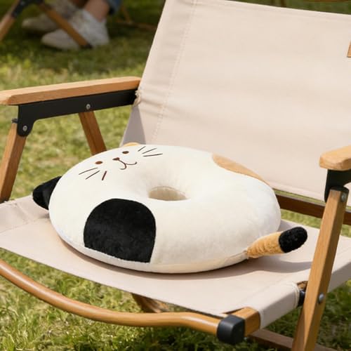 Coussin de siège en mousse à mémoire de forme donut chat amovible