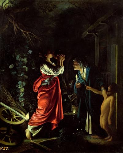 Tableaux Graffiti Art Mural Cérès et Stellio par Elsheimer Moderne Poster Impression 60x90cm