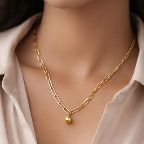 Image of Rubans Demi Fine Stainless Steel Pendant Chain Daily Gift for Women & Girls