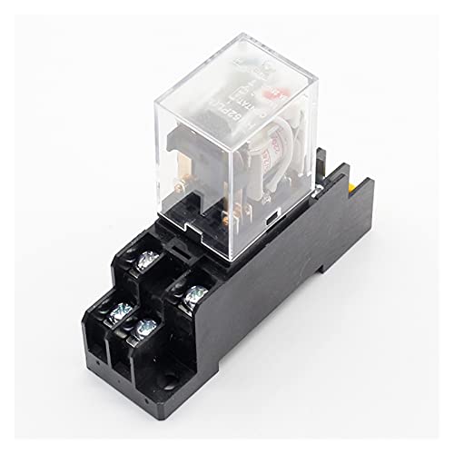 Relé de potencia 220V MY2NJ con zócalo de fijación para automatismo 2