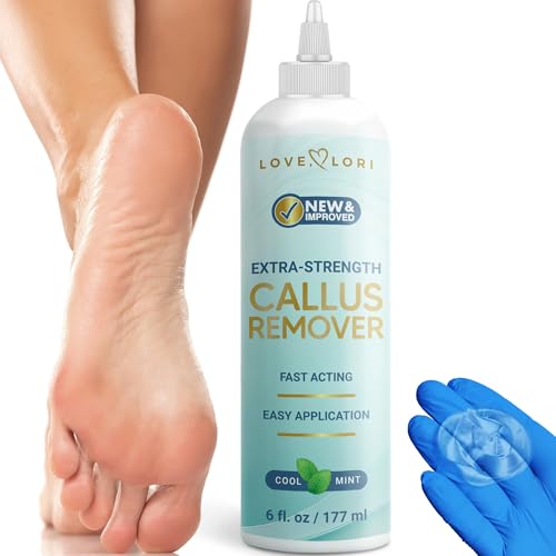 Callus Remover for Feet (Extra Strength) Foot Callus Remover Gel - Feet Scrubber, Pedicure Spa Tools, 6oz