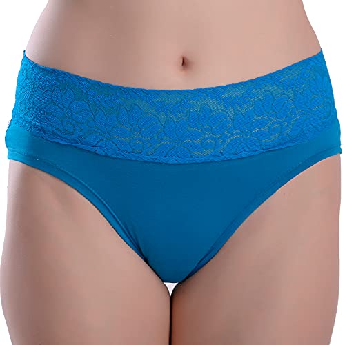 Image of Women's Bikini Lace Cotton Panties /Brief (Pack of 3)