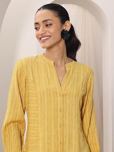 Image of Libas Solid Silk Blend Straight Kurta Set for Women Suit