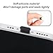55Pcs USB Port Caps Silicone USB Port Cover Protector Dust Plug Type-C Dust Stopper Anti Dust Cover Plugs Cap for USB A, Micro USB, 3.5mm Headphone, Type C Female and Male Ports (7 Types)