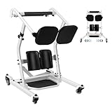Sit to Stand Patient Lift for Elderly, Stand Assist Lift Aid for Home Care Use, Elderly Lift Assist Transfer Device, Transport Chair Stand Assist for Seniors, Adults & Disabled, Adjustable Base Height