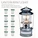 GYPNS High Brightness Lantern Mantles for Coleman Propane and Dual-Fuel Coleman Camping Lantern Accessories Replacement, 10-Pack String Tie Lantern Mantles (#21 Mantles)