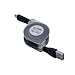 Produktbild Ouneed® 1M Lächeln Einziehbar LED Micro USB Ladekabel, Micro USB Kabel für Android Smartphones, Samsung Galaxy, HTC, Huawei, Sony, Nexus, Nokia (Schwarz)