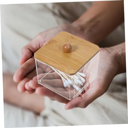 Organizador de algodón de maquillaje PRETYZOOM estuche de almohadilla de 8