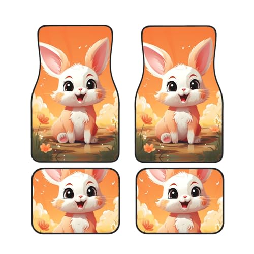 Tapis de voiture motif lapin de Pâques idée cadeau femme pour auto