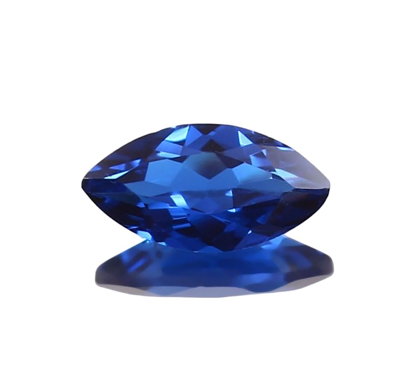Saphir bleu naturel marquise 12x6mm l'idée cadeau parfaite pour bijou sur-mesure