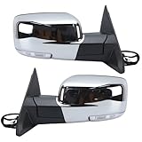 Pour Dodge Pour RAM 1500 2013-2018 Double Prise Lampe Chrome Porte Aile Rétroviseur Latéral 11/12 Broches Ensemble