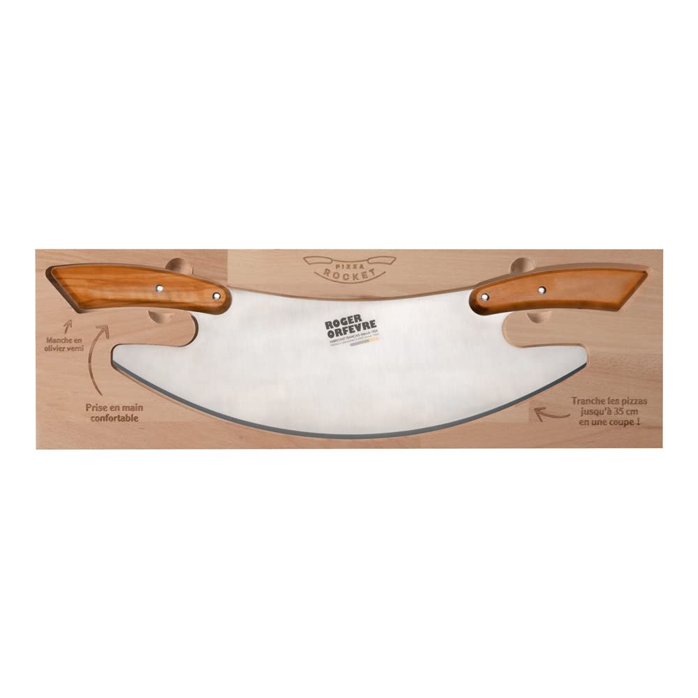 Roger Orfèvre - Tranche pizza 35 cm en acier inoxydable