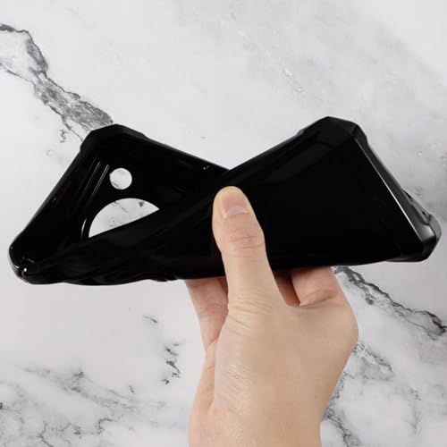 LYZXMY Case for Oukitel WP36 + 1 x Tempered Film Glass Screen Protector - Black Silicone Soft TPU Cover Shell for Oukitel WP36 (6.52") - Image 4