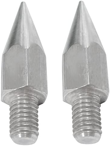 2pcs Replacement Stainless Steel Mini Prism GPS Pole Point M10 M9.7mm M8 Mle Sharp Pole Purveryinoint Sg Rtk Pole7.5mm Sty