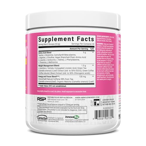 Rsp Nutrition FID64914 Aminolean Pre Workout Powder thumb #1