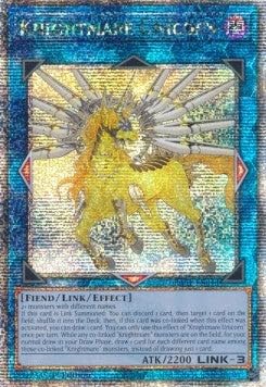 Knightmare Unicorn (V.5) RA01-EN043 Quarter Century Secret Rare Englisch Near Mint 1. Auflage - 25th Anniversary Rarity Collection - mit ReCollectibles-Versandschutz - für Yu-Gi-Oh!
