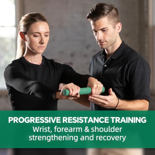 Image of Proberos 15 Lbs Resistance FlexBar, 12.4 Inch Twist Bar, Hand and Forearm Strengthener, TPR Forearm & Hand Strengthener for Tennis Elbow, Golfers Elbow Pain Relief, Injury Rehab, Fitness & Travel Use