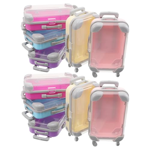 Mini boîtes transparentes de valise pour dragées de baptême et déco de table mariage