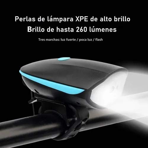 Luz Usb Roja Recargable Para Bicicleta + Luz Trasera