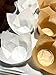 Oh Ube 150-Pack Nordic Paper Brown Tulip Muffin Liners for Baking - Odorless, Non toxic Cup, Grease-Resistant Cupcake Wrappers for All Occasions - Perfect for Weddings, Birthdays, Showers! (Brown)