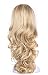 OneDor 23" Curly Hair Women Ladies 3/4 Half Wig Premium Japanese Synthetic Kanekalon fibers Wigs with Secured Mesh Head Cap (R1488H)