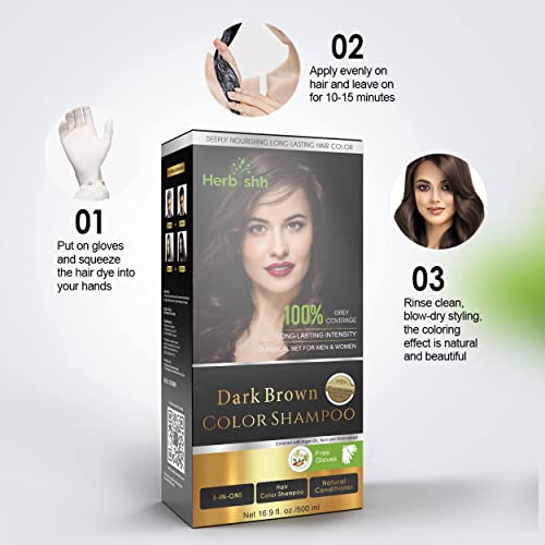 Herbishh HERBISHH- NL Hair Color Shampoo - Magic Dye For Gray Hair thumb #2