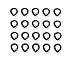 Bluecell Pack of 20 Plastic Wrist Coil Wrist band Key Ring chain for Outdoor Sport (Black)