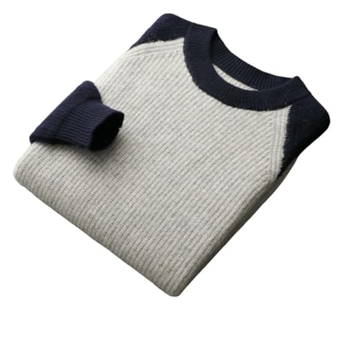 Pull homme col rond épais chaud vêtement automne hiver tendance