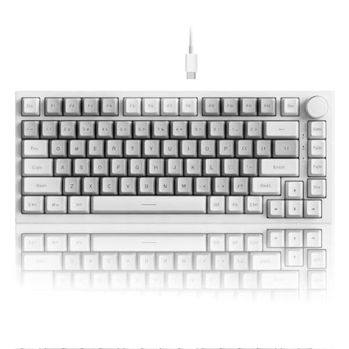 AJAZZ AK820 Wired 75% Mechanical Keyboard, HP-Style Tactile...