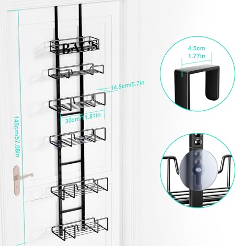 HapiRm Over Door Purse Organizer - Adjustable Purse Storage Rack with Bags Design Metal Basket, Wall Mounted Handbag Organizer, Hanging Handbag Holder, Can Use As 1/2 Part Detachable by HapiRm - Image 6