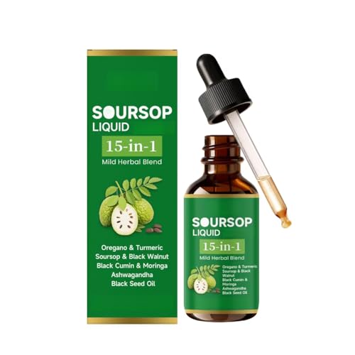 Líquido amargo de guanábana: promueve la circulación digestiva y metabólica, aumenta la capacidad antioxidante, vegano, sin OGM y sin gluten
