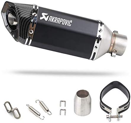 Amazon イサオ バイクサイレンサースリップオンマフラー50 8ミリメートル汎用オートバイ長さ30 5cm スリップオン 車 バイク