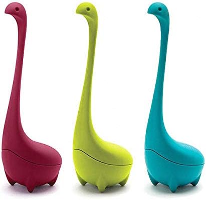 Mini Tea Infuser Set, Herbal Tea Strainer, Tea Filter Transport Tea Extension with Loose Leaf - Cute Ball Water Monster Shape Non-toxic Silicone Tea Filter - 3 Piece Set