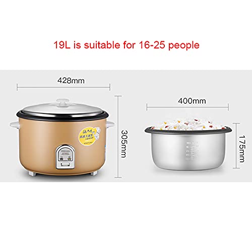 Reiskocher (19 L) Altmodischer Hotel Kantine Restaurant Kommerzieller Reiskocher Mit Großer Kapazität, Non-Stick… – Bild 3