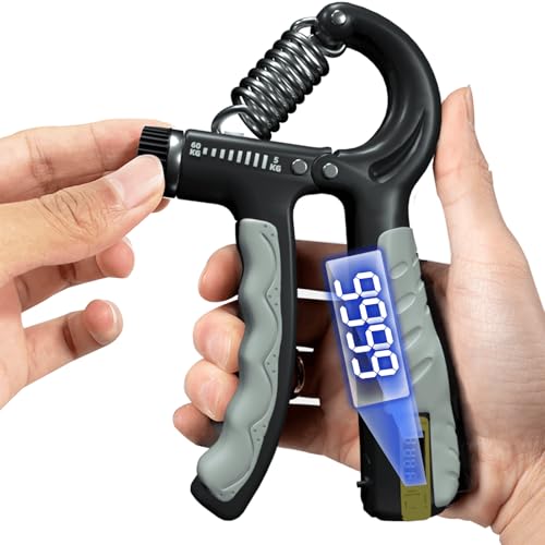 TattiOut ハンドグリップ 可変式 電子カウンター 多種類から選べる 握力 トレーニング ハンドグリッパー 握力グリッパー 負荷調整可能