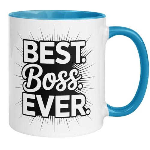 Chef Tasse mit Spruch lustig | Best Boss Ever | Geschenk für Chef – Chefgeschenke & Vorgesetzter | Bester Chef Kaffeebecher