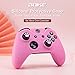 BRHE Cute Skin Cover for Xbox-One/Series X/S Controller Anti-Slip Silicone Grip Protective Case Accessories Set Wireless/Wired Gamepad Joystick with 2 Cat Paw Thumb Grips Caps (Deep Pink)
