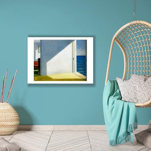 Edward Hopper Rooms by the Sea impression d'art mate format medium par Spiffing Prints