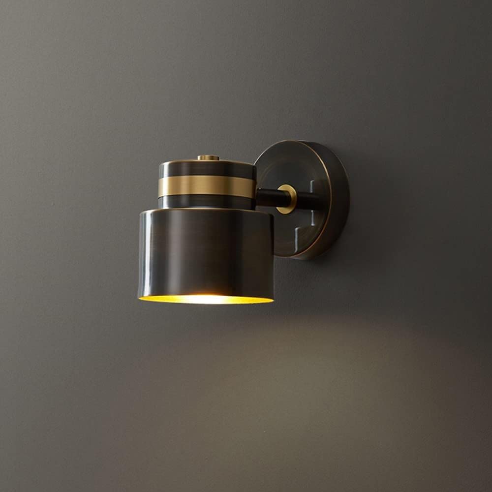 VGTLAKEX Wall Light Copper Wall Sconce Lamp Bedside Reading Light Mini Headboard Lighting Indoor Mounted for Living G9 Hardwired Sconces