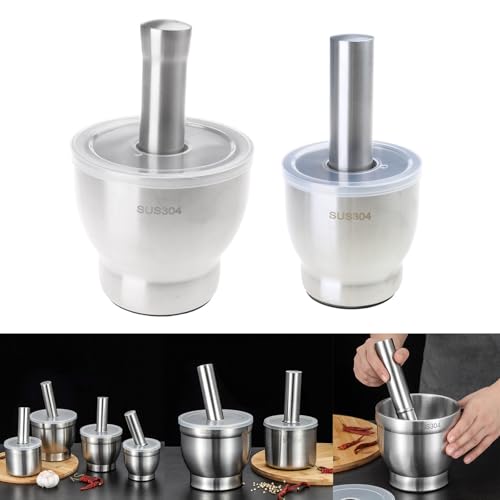 Pilon et bol en acier inoxydable 304 pour broyer sans odeur persistante