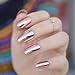 Oval Mirror Fake Nails Light pink Ladies False Nails Cool Style Sexy Nail Decoration Tips N18