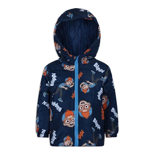 Blippi Boys Puffer Coat Jacket for Toddler and Little Kids