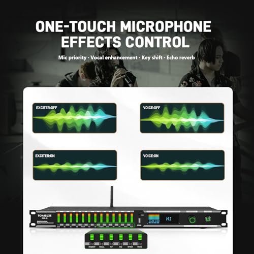 Image of Feedback Suppressor Preamp Preamplifier Karaoke Effector Digital Pre-stage Effector Anti-howling Audio Processor