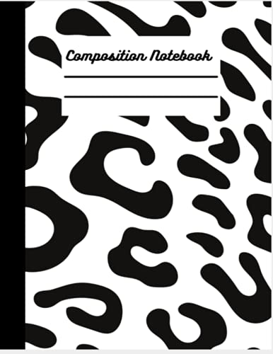 Composition Notebook: Cute Cheetah Print Notebook College Ruled 110 pages-Large 8.5x11